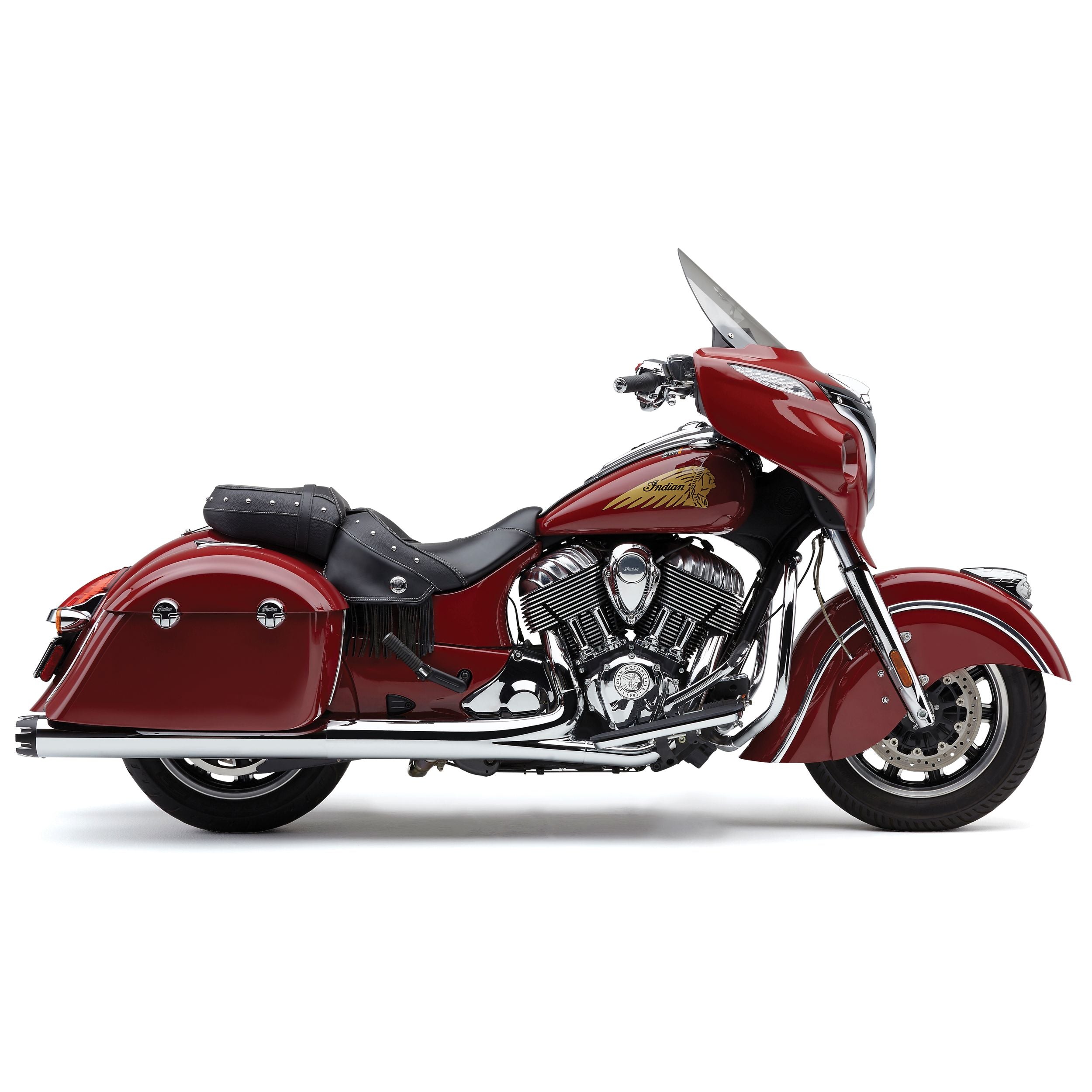 4" Nh Dual Cut Slip Ons Chrome Indian Gen 2 Bag