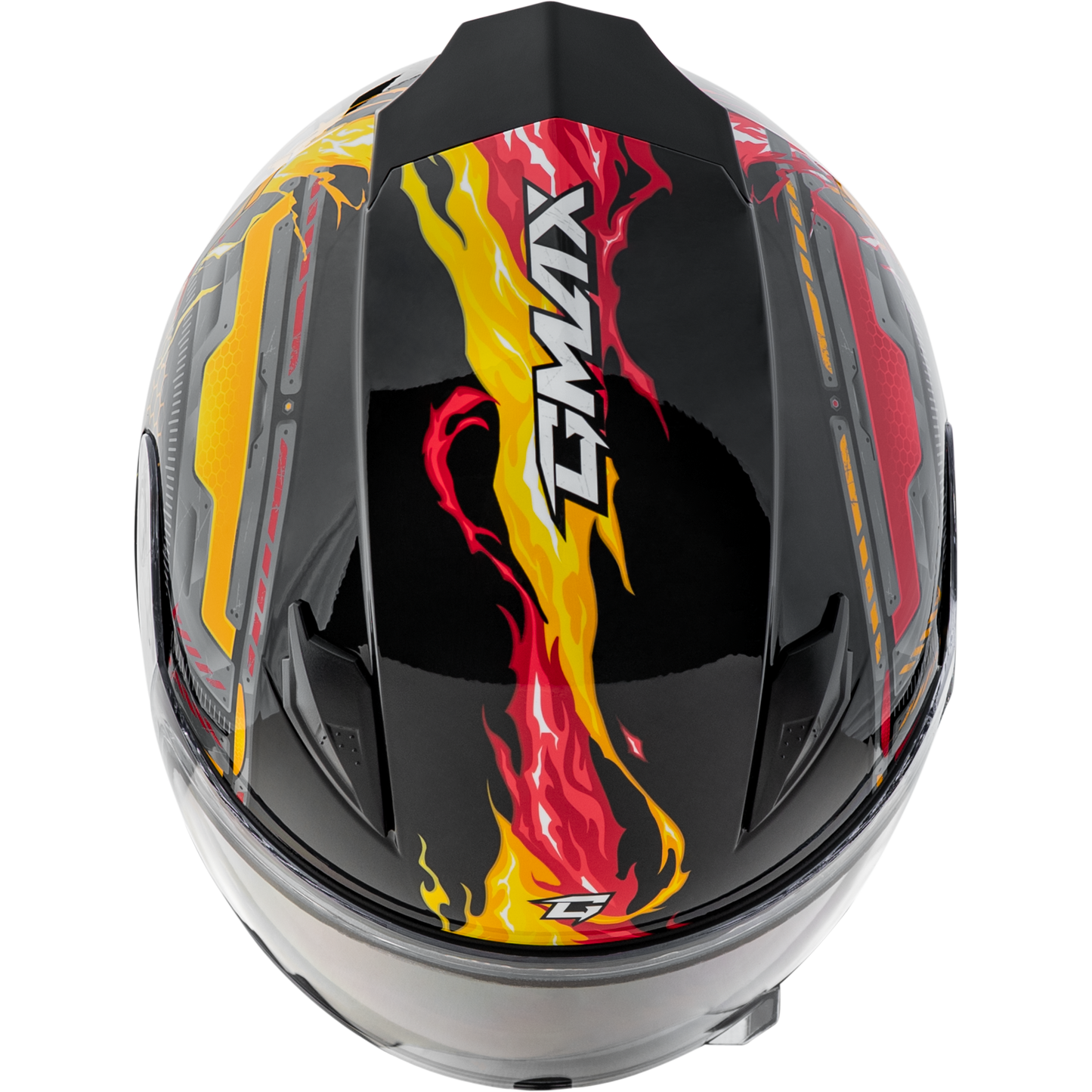 Gm 49y Charge Snow Helmet Black/Red/Yellow Ym