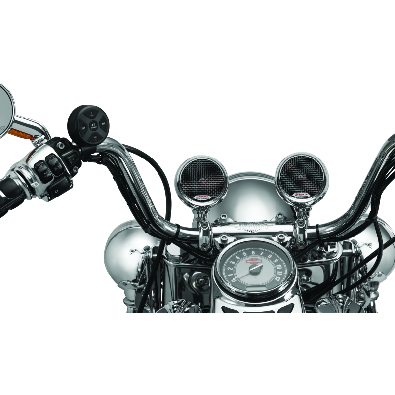 Kuryakyn Road Thunder Speaker Pods Bluetooth Audio Controller Chrome