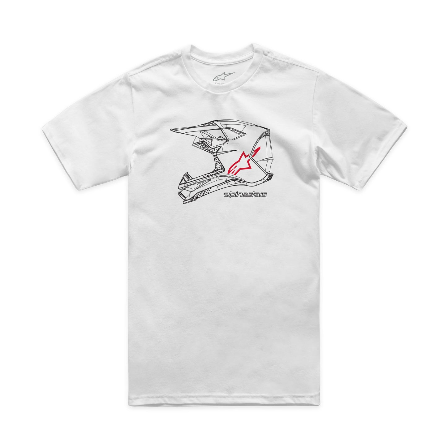 Mx Helmet Csf Tee White Md