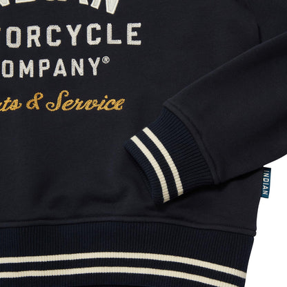 Indian Motorcycle Women's Cropped Retro Top, Navy - 2XL - 286479812