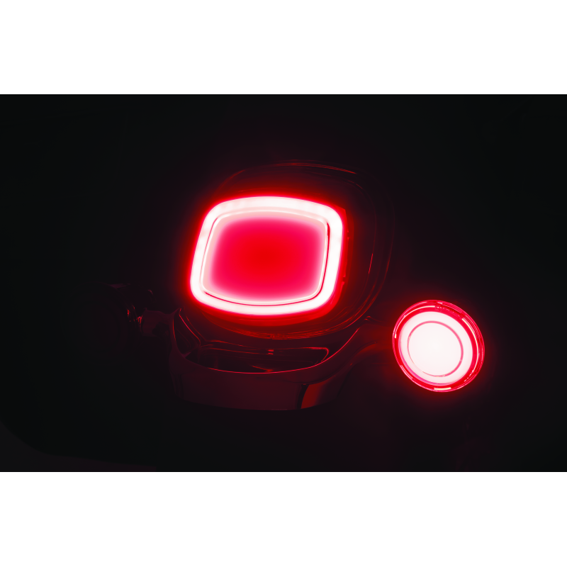 Kuryakyn Tracer LED Taillight Red Lens Without License Light