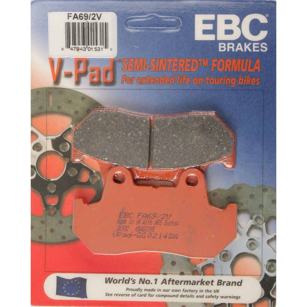 Brake Pads Fa69/2v Semi Sintered V Series
