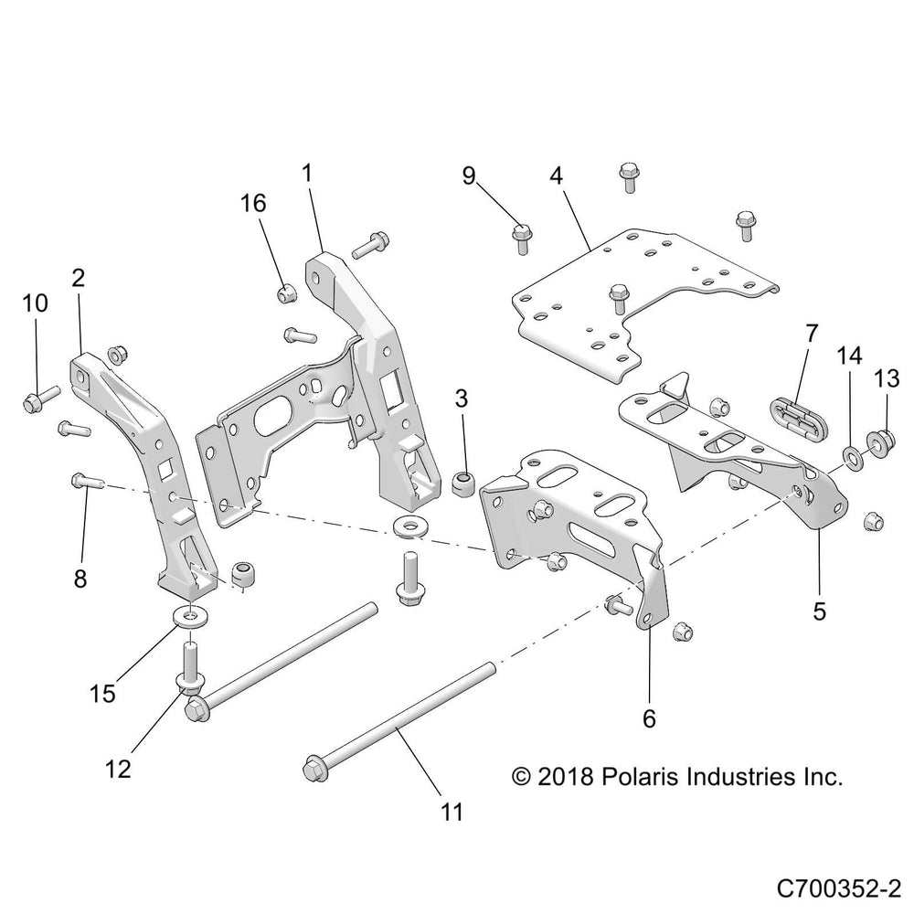 
                      
                        Polaris RZR Cast Steering Rack Mount, Right, Black, Genuine OEM Part 5142634-329, Qty 1
                      
                    