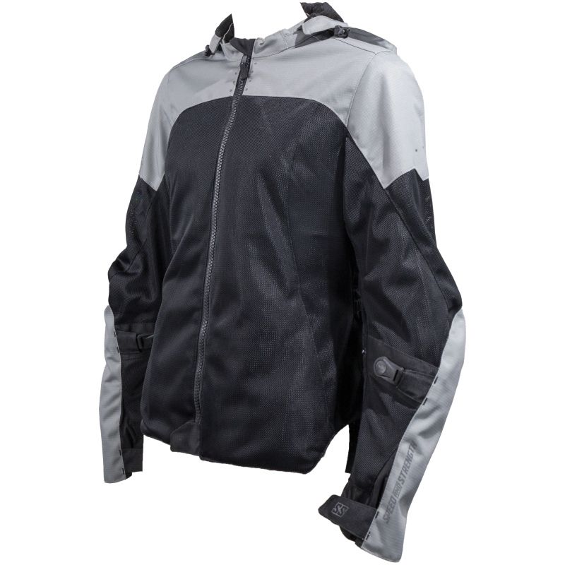 Speed and Strength Starstruck Mesh Jacket Grey/Black Womens - Medium