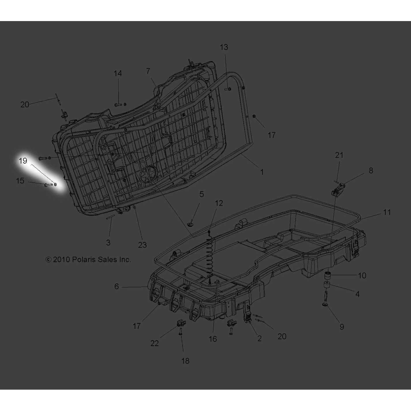 Polaris ATV Washer Seal, PE Foam, 12 x 6.3 x 1.2 mm, Genuine OEM Part 7556541, Qty 1