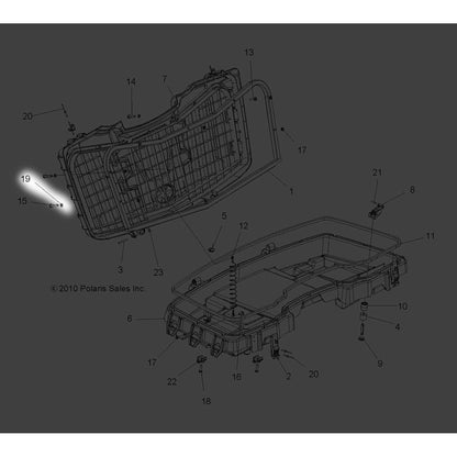 Polaris ATV Washer Seal, PE Foam, 12 x 6.3 x 1.2 mm, Genuine OEM Part 7556541, Qty 1