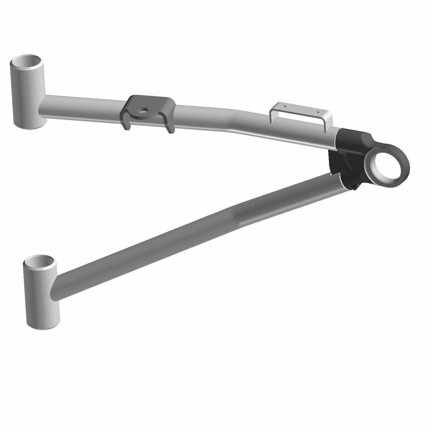Polaris ATV A-Frame Weld, Flared, Right, Matte Black, Genuine OEM Part 1543758-458, Qty 1