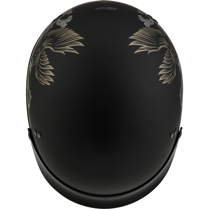 Hh 65 Corvus Helmet W/ Peak Matte Black/Tan Xl