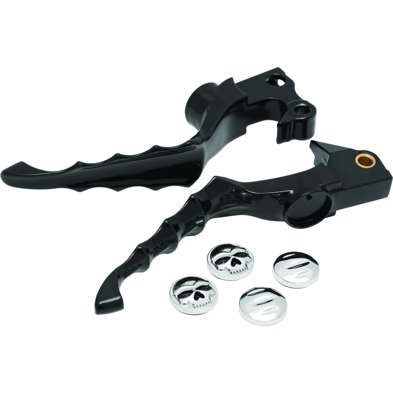 Kuryakyn Zombie Levers 04-13 XL Models Gloss Black