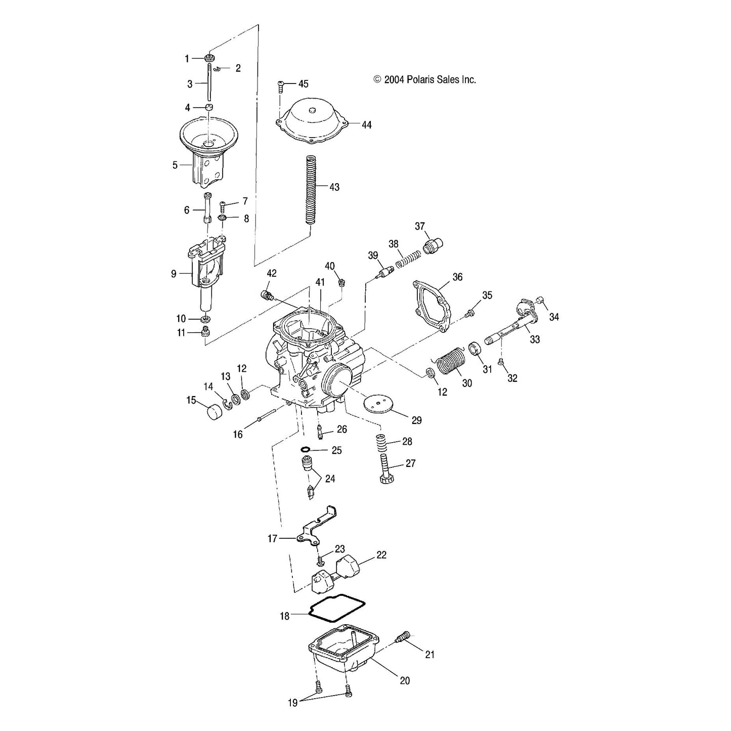 Polaris ATV Needle Jet, Genuine OEM Part 3131312, Qty 1