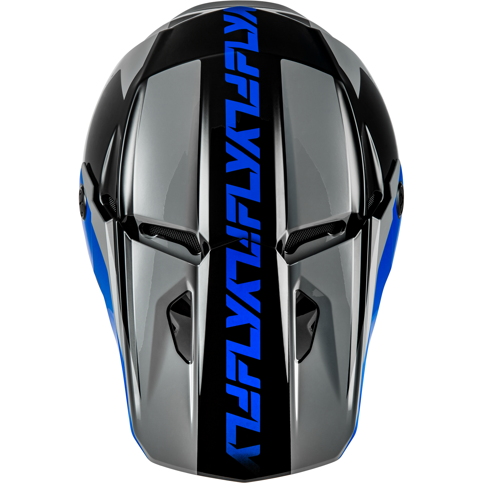 Kinetic Crest Helmet Grey/Black/Blue Xl