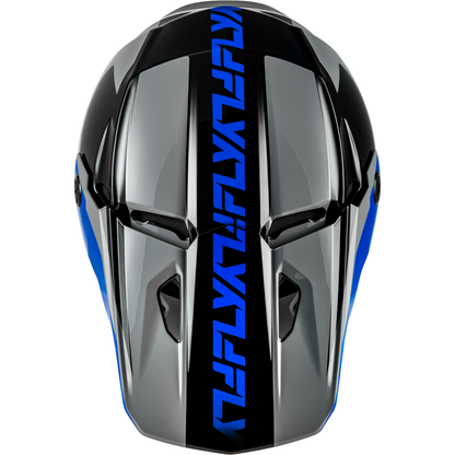 Kinetic Crest Helmet Grey/Black/Blue Xl