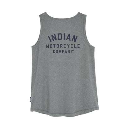 Indian Motorcycle Women's Athlete Logo Print Tank, Gray - S - 286479202