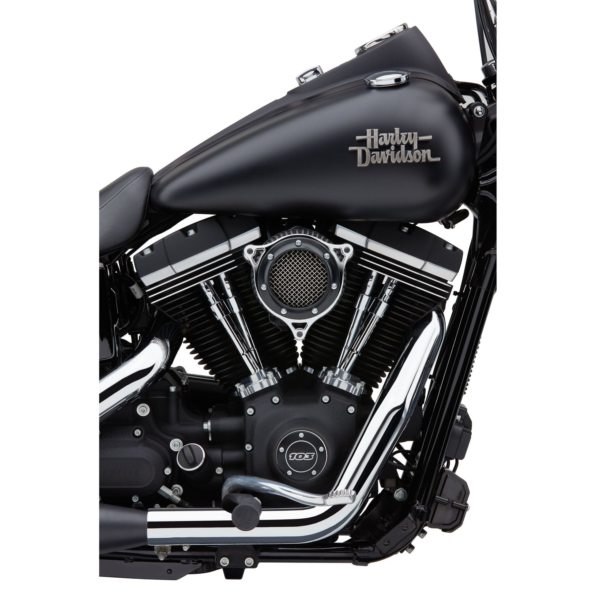 Rpt Air Intake System Black / Chrome Flh/Flt 08 16