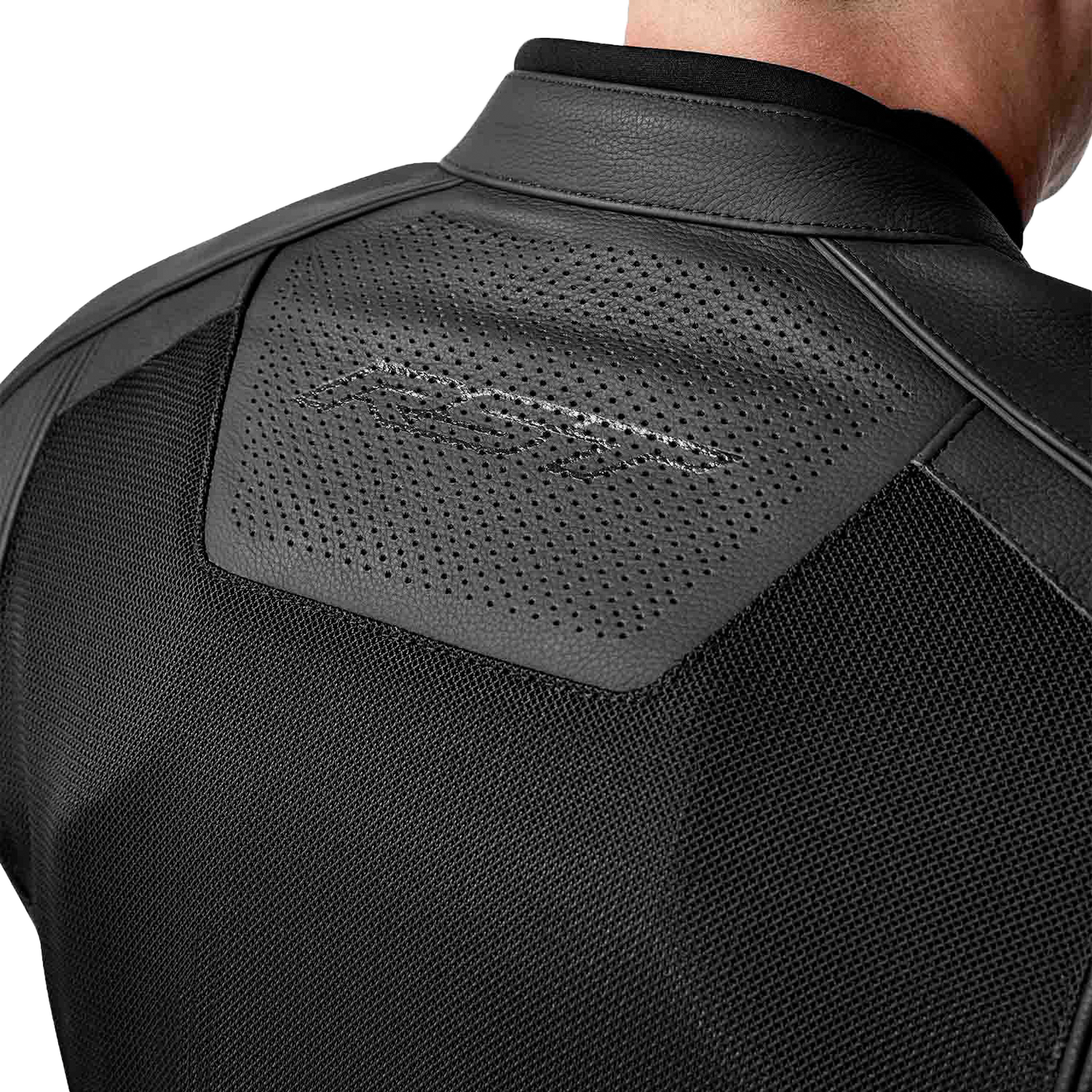 S1 D3o Mesh Leather Jacket Black Lg