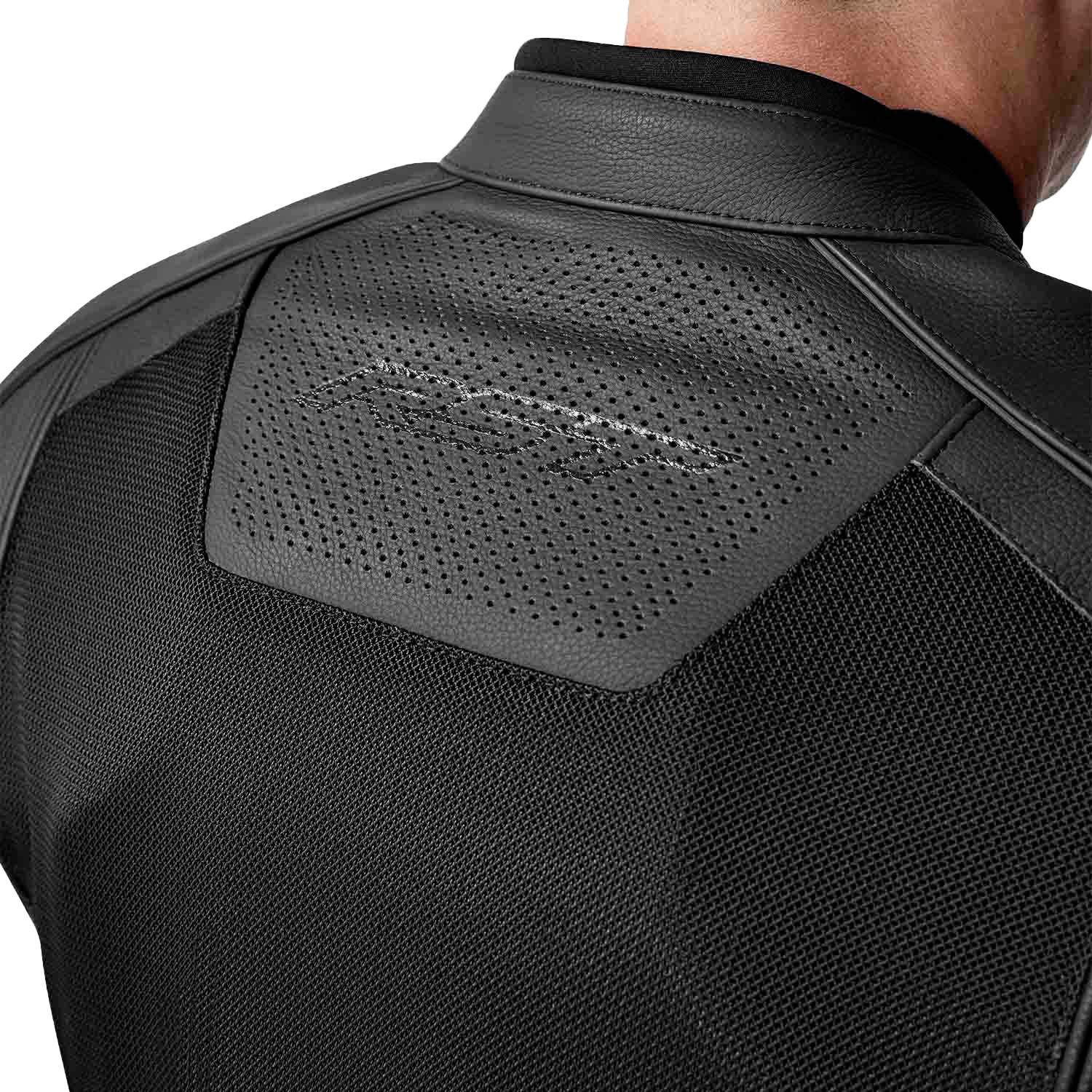 S1 D3o Mesh Leather Jacket Black Lg