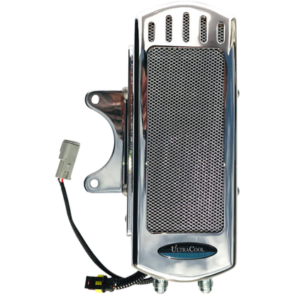 Side Mount Oil Cooler M8 Touring `17 23  Chrome