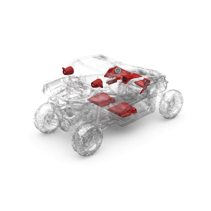 Rockford Fosgate X317-STG5 Audio Kit: PMX-3 Receiver, 1500-Watt Amp, M2 Series Color Optix Multicolor LED Lighted Front, Rear Speakers & Dual Subwoofers for Select Can-Am X3 Models (2017-2022)