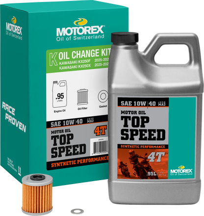 Top Speed Oil Change Kit 0.95l 10w40 Kaw