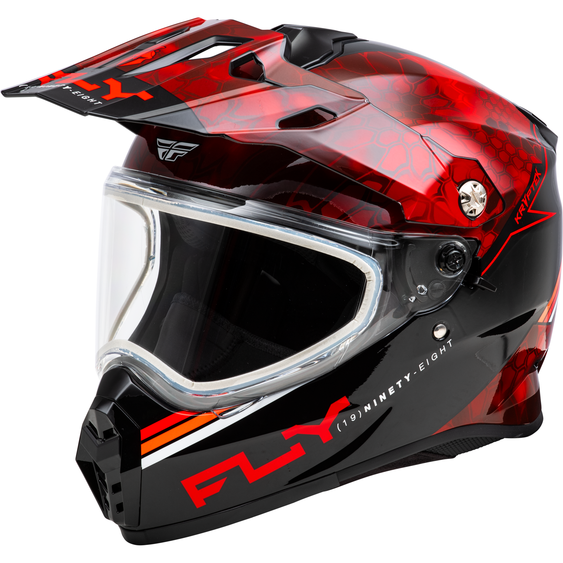 Trekker Cw Conceal Helmet Dual Shld Red/Black Xl