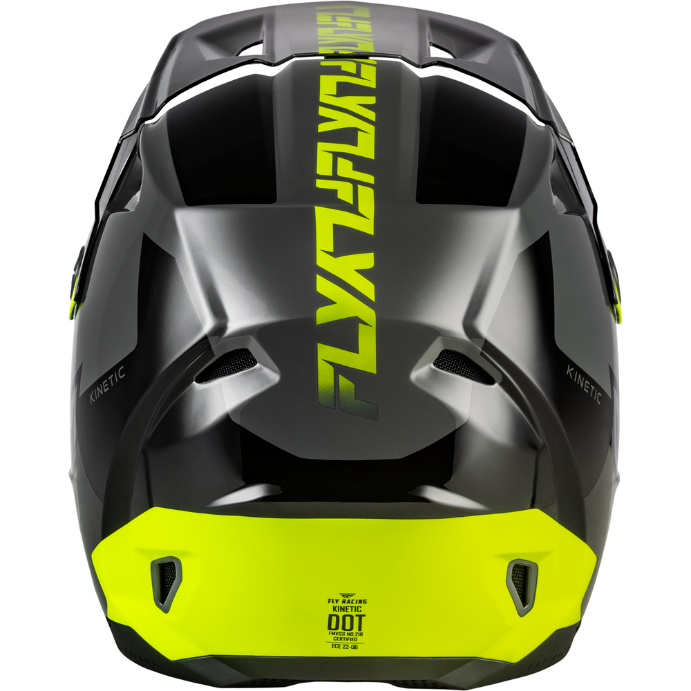 Kinetic Crest Helmet Grey/Black/Hi Vis Lg