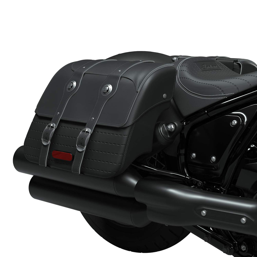 
                      
                        Indian Motorcycle All-Weather Vinyl Saddlebags, Black - 2884924-VBA
                      
                    