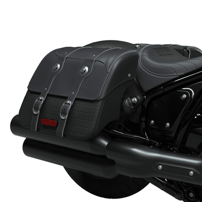 Indian Motorcycle All-Weather Vinyl Saddlebags, Black - 2884924-VBA