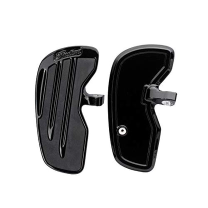 Indian Motorcycle Rider Floorboards with Inlays in Gloss Black, Pair - 2883056-266