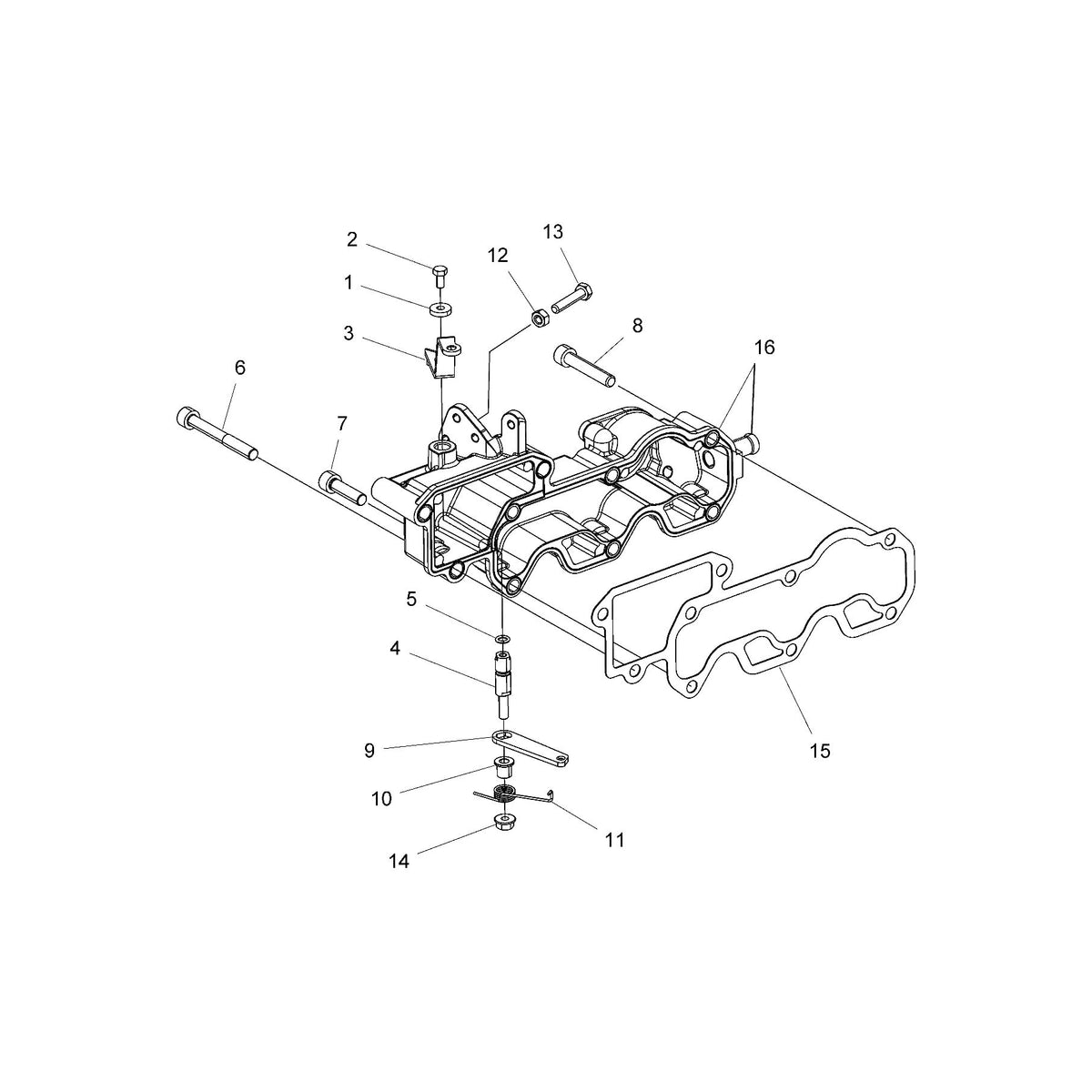 Polaris Ranger Inlet Manifold, Genuine OEM Part 3040047, Qty 1