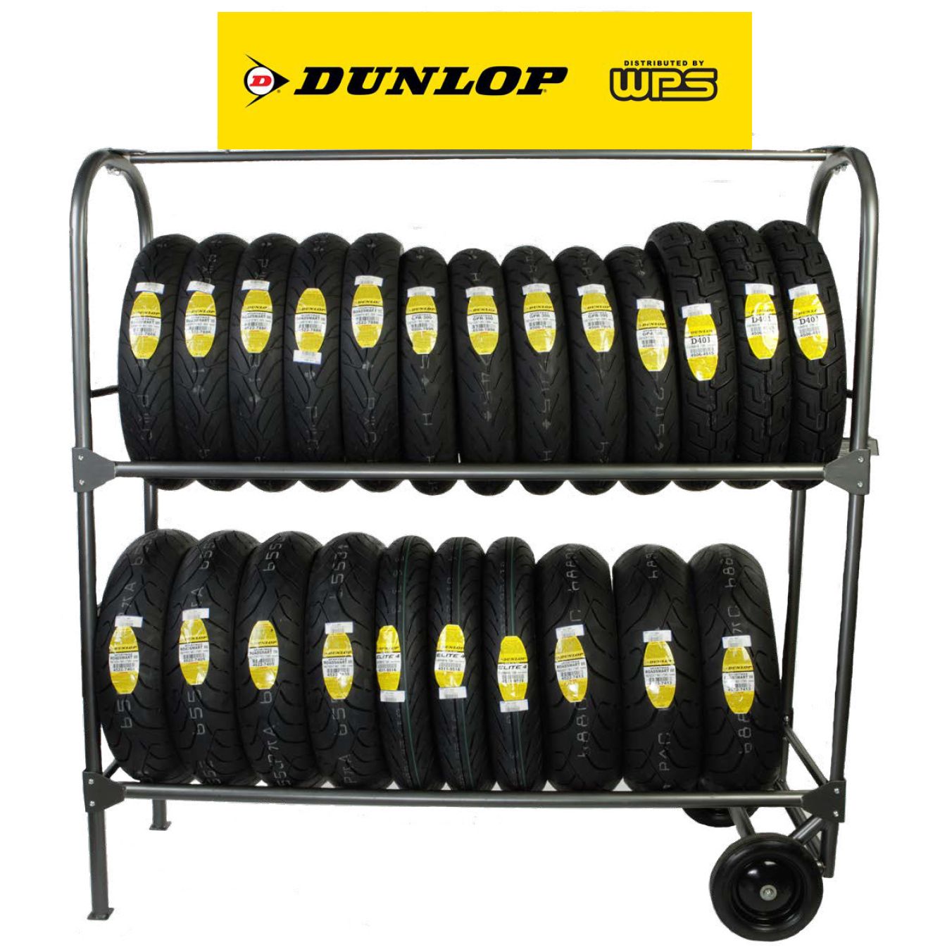 Dunlop Tire Rack Sign 12"X48"