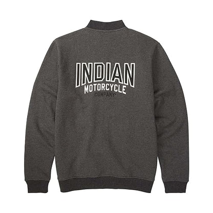 Indian Motorcycle Men's Colorblock Marl Zip Thru, Gray - M - 283341203
