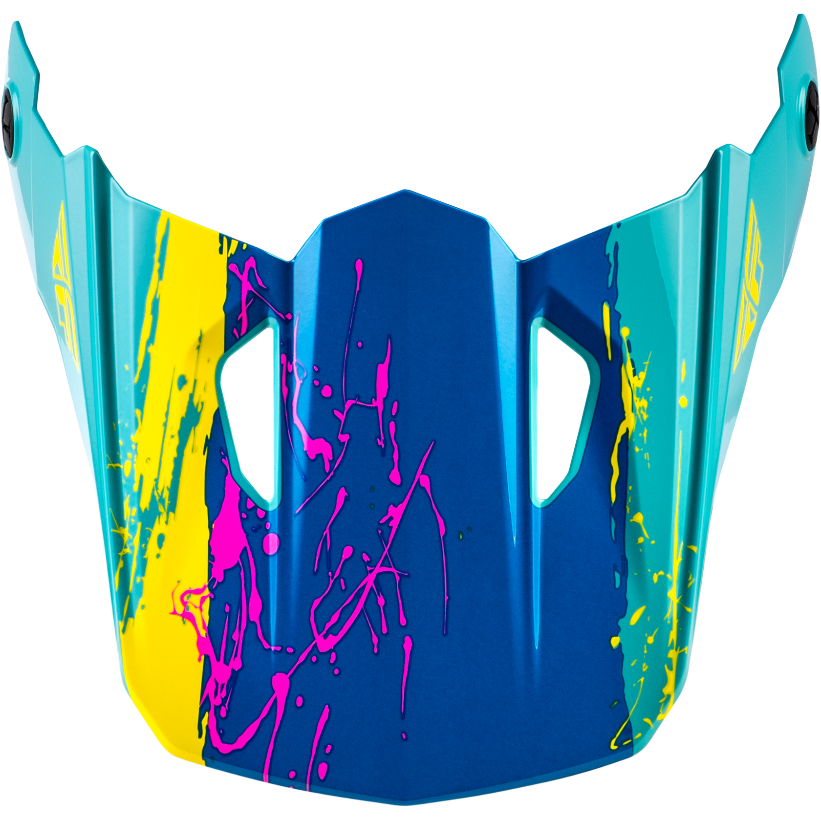 Yth Kinetic Drip Helmet Visor Turquoise/Pink/Yellow Ys Yl