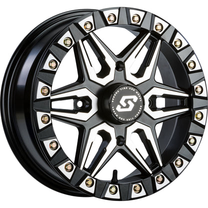 Split 6 Bdlk Wheel 15x6 4/156 5+1 (+38mm) Blk/Machined