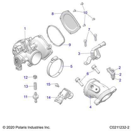 Polaris Ranger Throttle Position Sensor Assembly, Genuine OEM Part 3131705, Qty 1