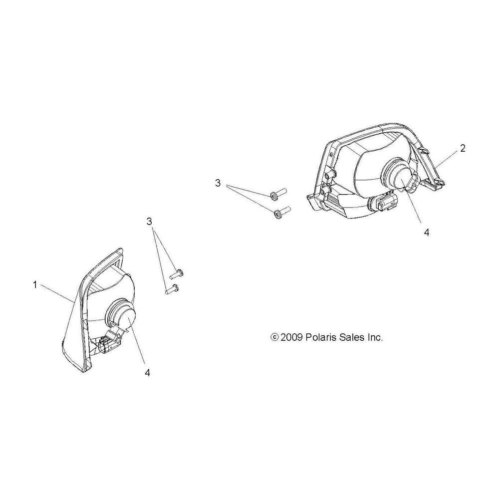 
                      
                        Polaris ATV Taillight no Worklight Assembly, Left, Genuine OEM Part 2410873, Qty 1
                      
                    