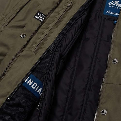 Indian Motorcycle Women's Harrison Wax Jacket, Green