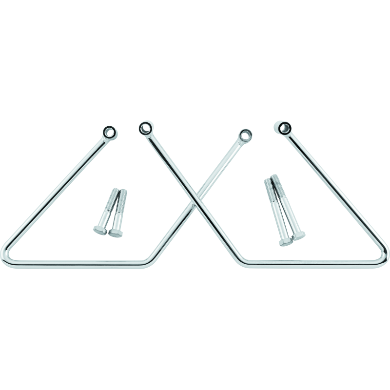 Bikers Choice 00-05 FXST 00-17 FLST Chrome Saddlebag Supports Pr