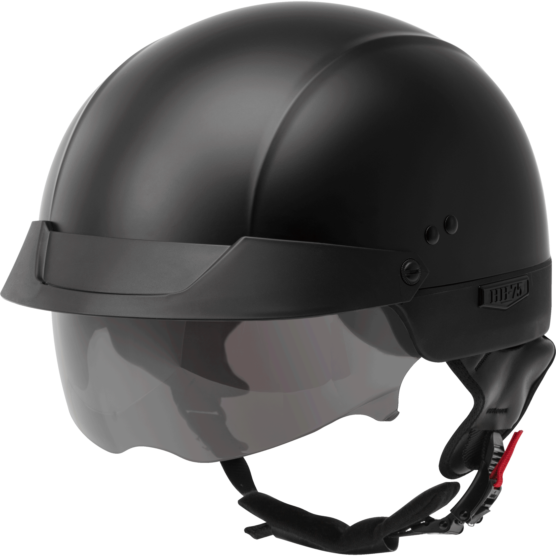 Hh 75 Half Helmet Matte Black Xl