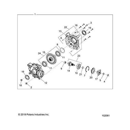 Polaris ATV CASE, RH, Genuine OEM Part 3236317, Qty 1