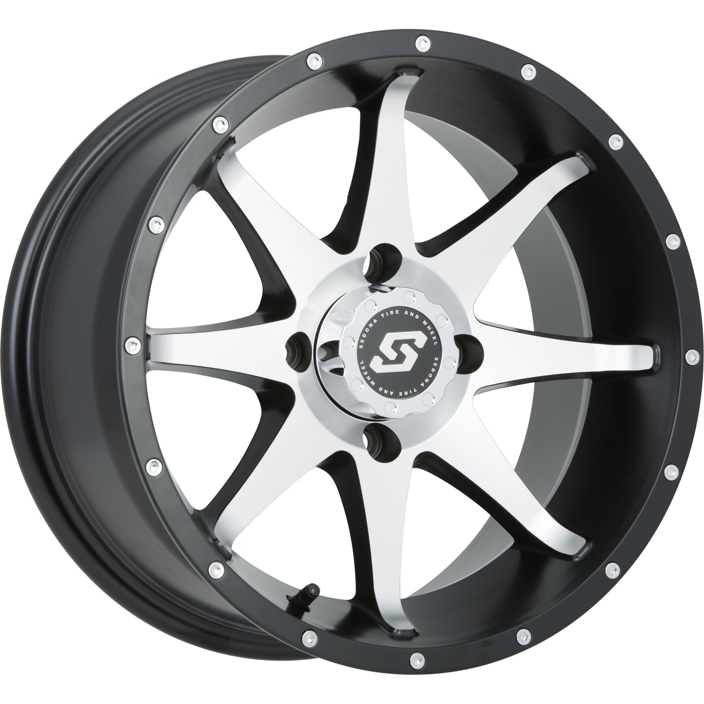 Storm Wheel 12x7 4/110 5+2 (+10mm) Blk/Machined