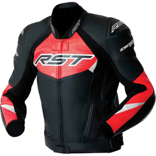 Tractech Evo D3o Jacket Blk/Flo Red Leather 3x