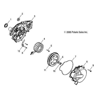Polaris Ranger Engine Cover Assembly, Genuine OEM Part 1203626, Qty 1