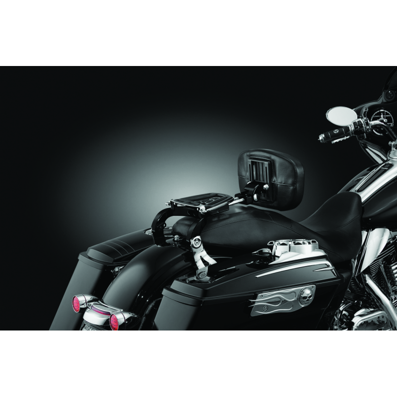 Kuryakyn Multi-Purpose Backrest Black & Chrome