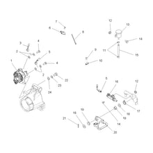 Polaris ATV Master Cylinder Brake Line, Rear, Genuine OEM Part 1910765, Qty 1