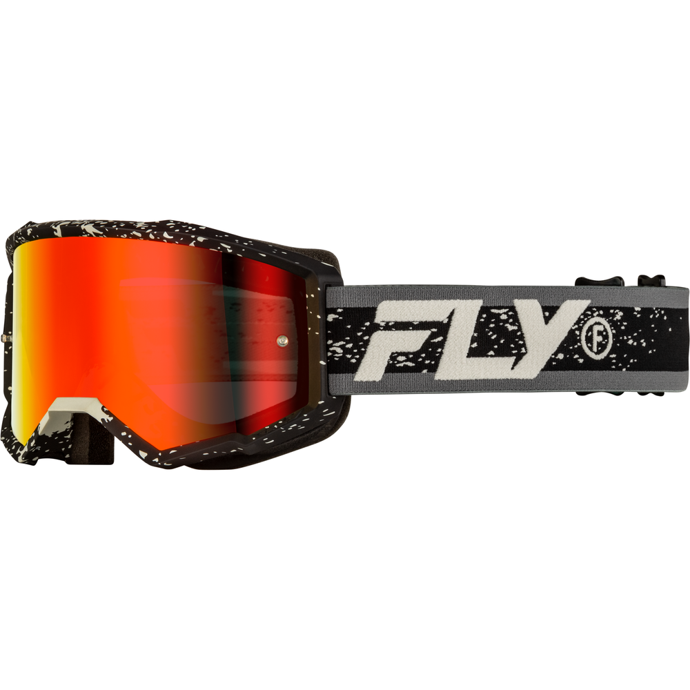 Youth Zone Goggle Black/Grey W/ Red Mirror/Smoke Lens