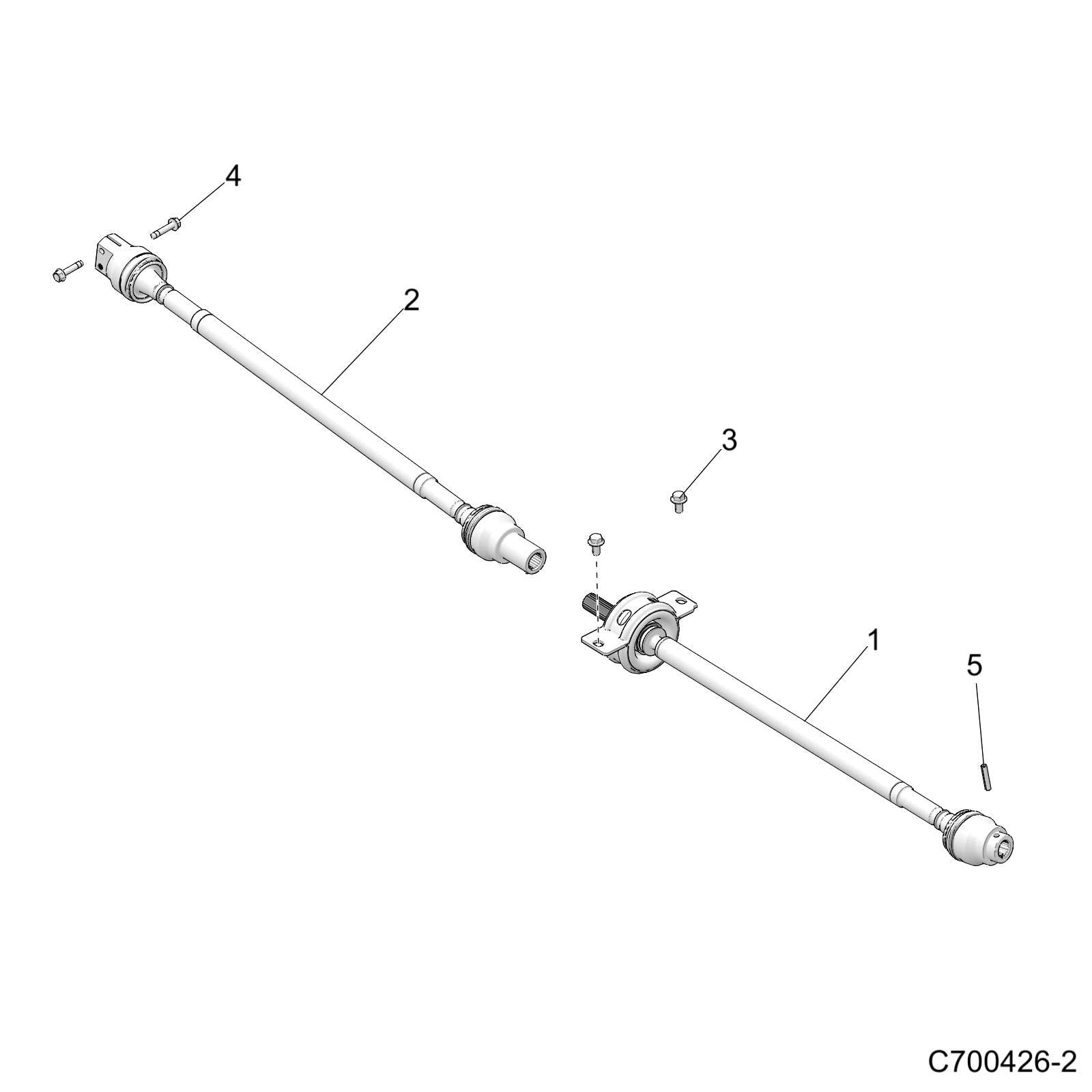 Polaris Off Road Rear Axle Shaft, Genuine OEM Part 1334293, Qty 1