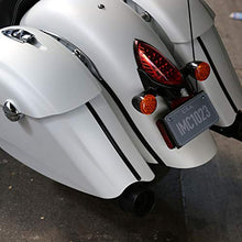 Indian Motorcycle Saddlebag Trim in Black, Pair - 2881769