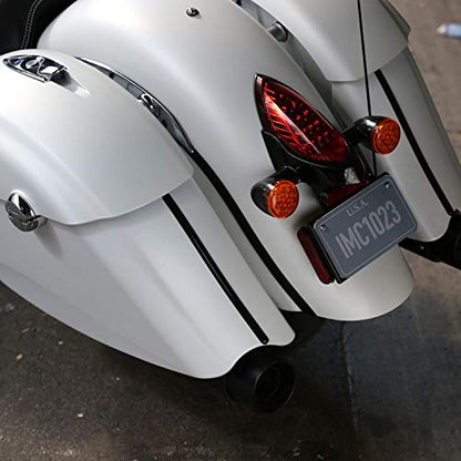 Indian Motorcycle Saddlebag Trim in Black, Pair - 2881769