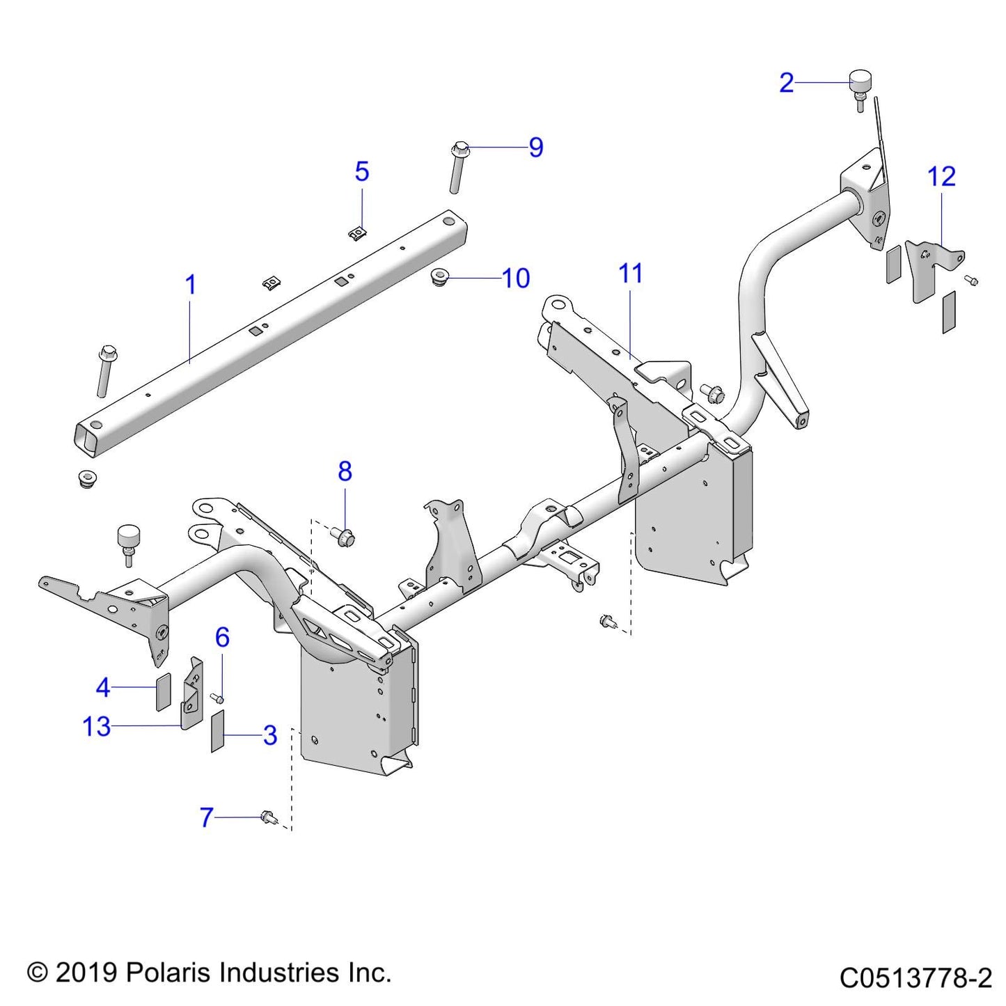 Polaris Slingshot Hood Adjustment Bumper, Genuine OEM Part 5414577, Qty 1
